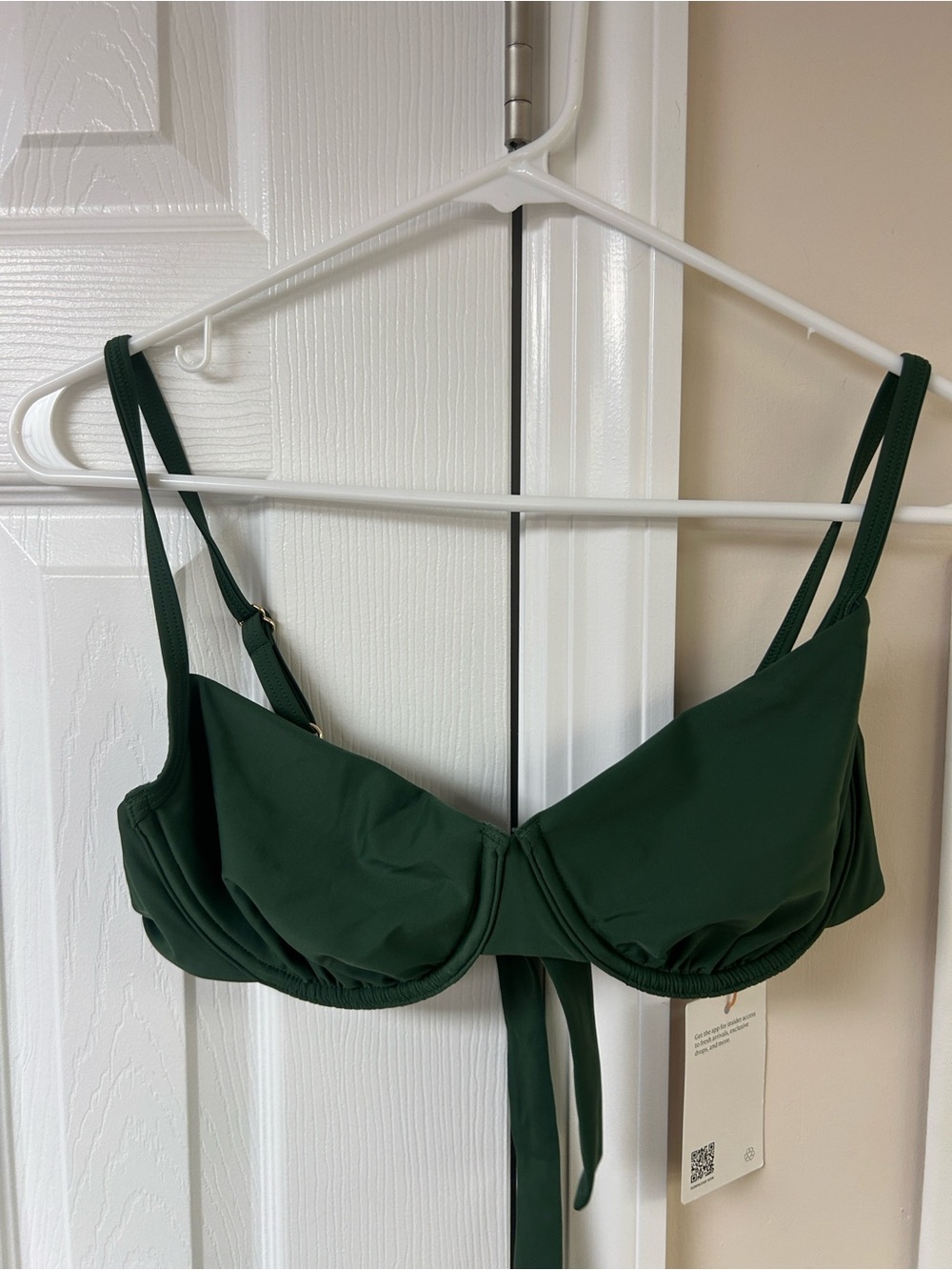 NWT Quince Italian Demi Bikini Top